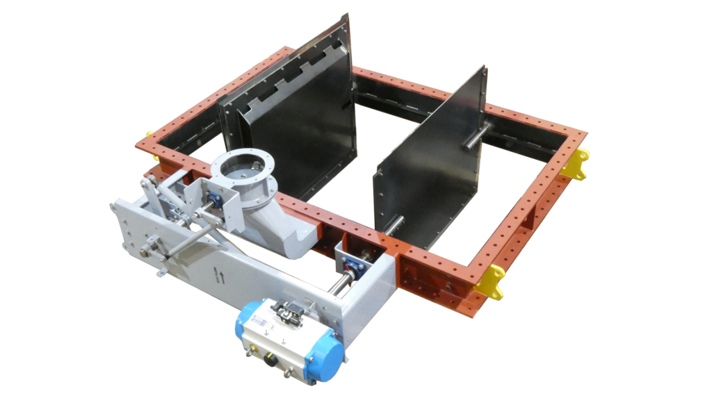 Damper supplied to a waste-to-energy plant